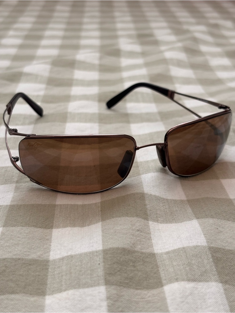 Maui Jim Brown Lens Metal Frame Sunglasses